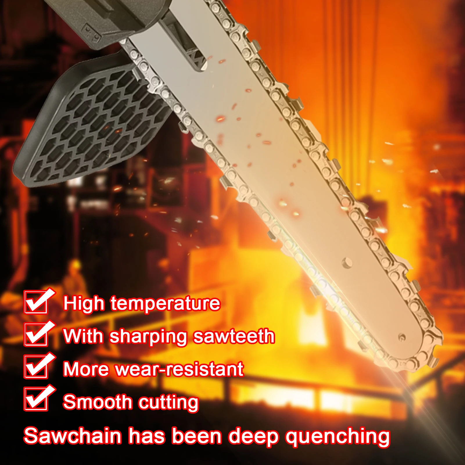 

6 Inch 48VF Mini Electric Infinitely Variable Speeds Pruning Saws Rechargeable Wood Spliting Brush Chainsaw One-handed Saws