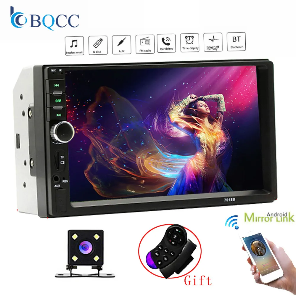 Мультимедийный плеер Автомобильный Универсальный MP3 7 &quotсенсорный радио BT MP5