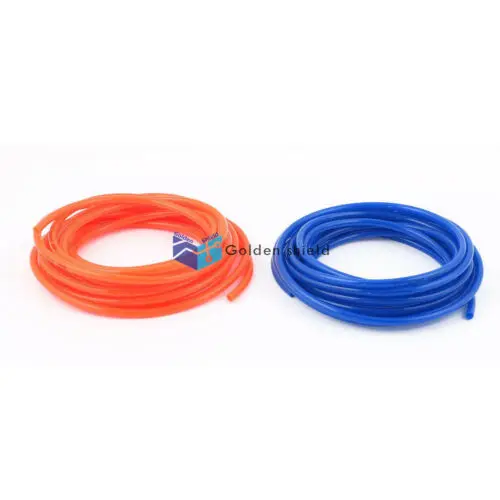

2Pcs 5M Orange Blue Flexible Polyurethane Air Fuel Gas Line Hose PU Tube 6mmx4mm