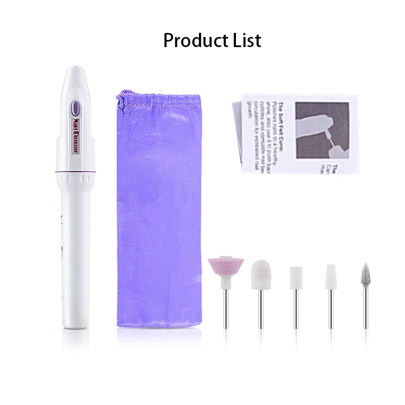 

Electric Nail Drill Kit Battery Nail Art File Nail ToolsPolisher Pedicure