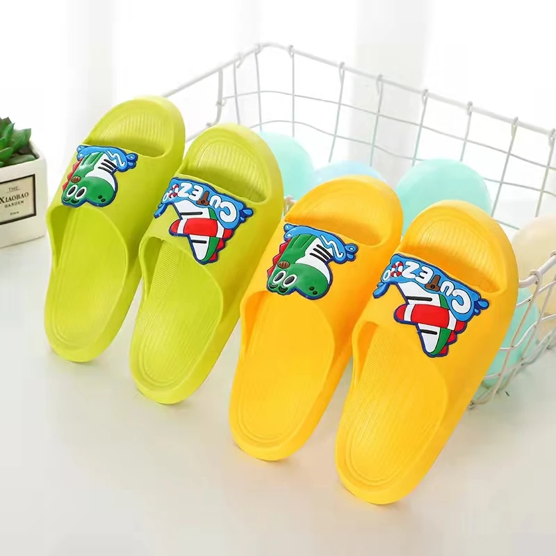 

Cartoon Crocodile Children Slippers Summer Soft-soled Slippers Indoor Slippers Children's Non-slip Toddler Boy Shoes Kid Shoes