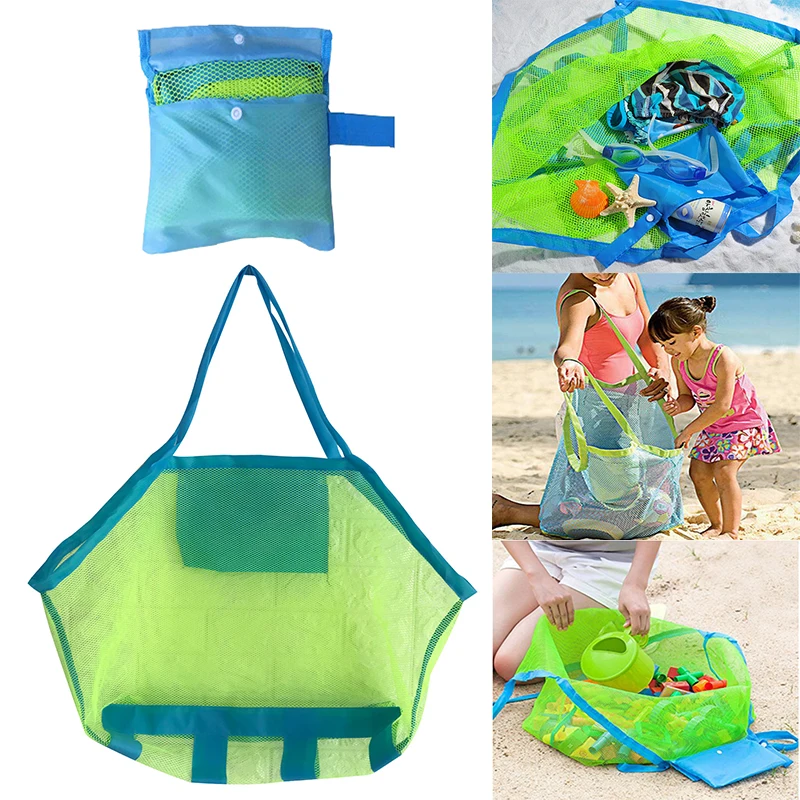 

Extra Large Mesh Beach Bag Outdoor Kids Tote Backpack for Holding Toys Towels Travel Friut Storage Grocery Picnic Organizer Bag