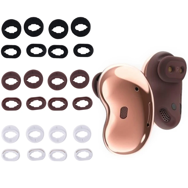 

Soft Silicone Earbuds Cover Eartips Ear Cap Earplugs Earhook for SAMSUNG -Galaxy Buds live Bluetooth Earphone Headphones