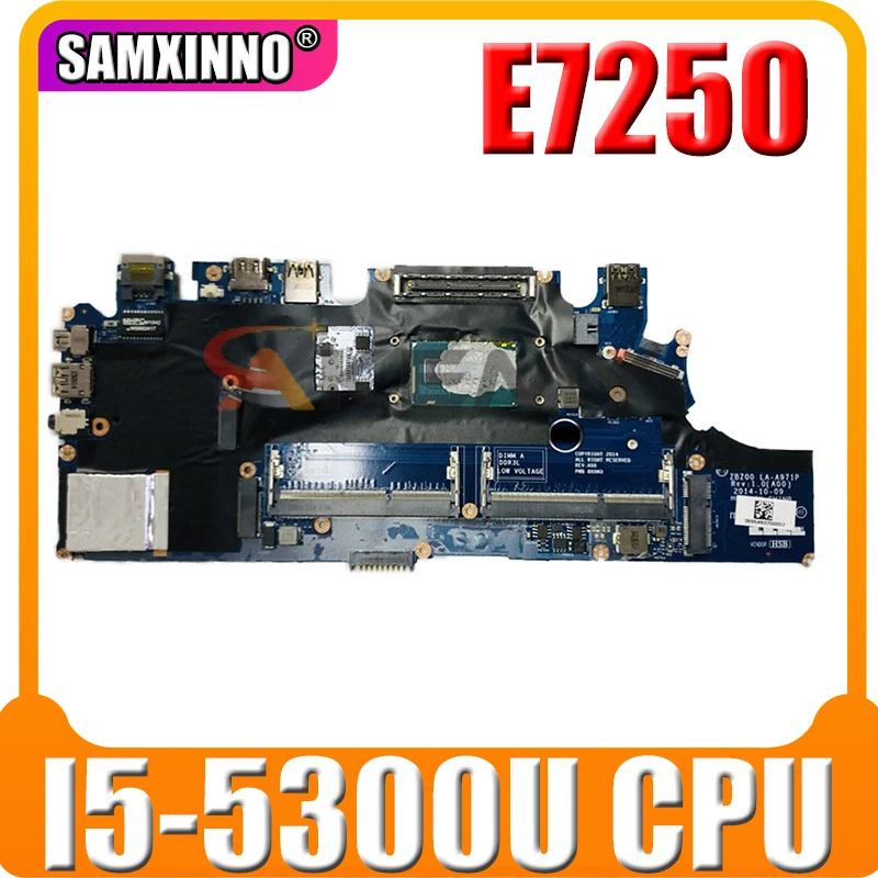 

Akemy For Dell Latitude E7250 Laptop Motherboard With SR23X I5-5300U CPU CN-0G9CNK G9CNK LA-A971P 100% Tested