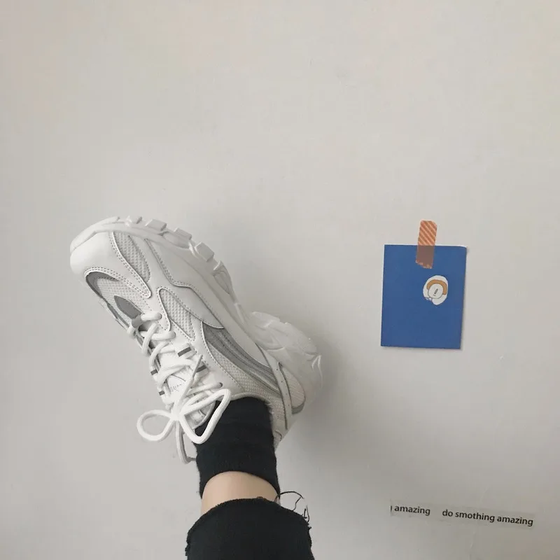 Новинка женская спортивная обувь для весны и осени женские кроссовки на толстой