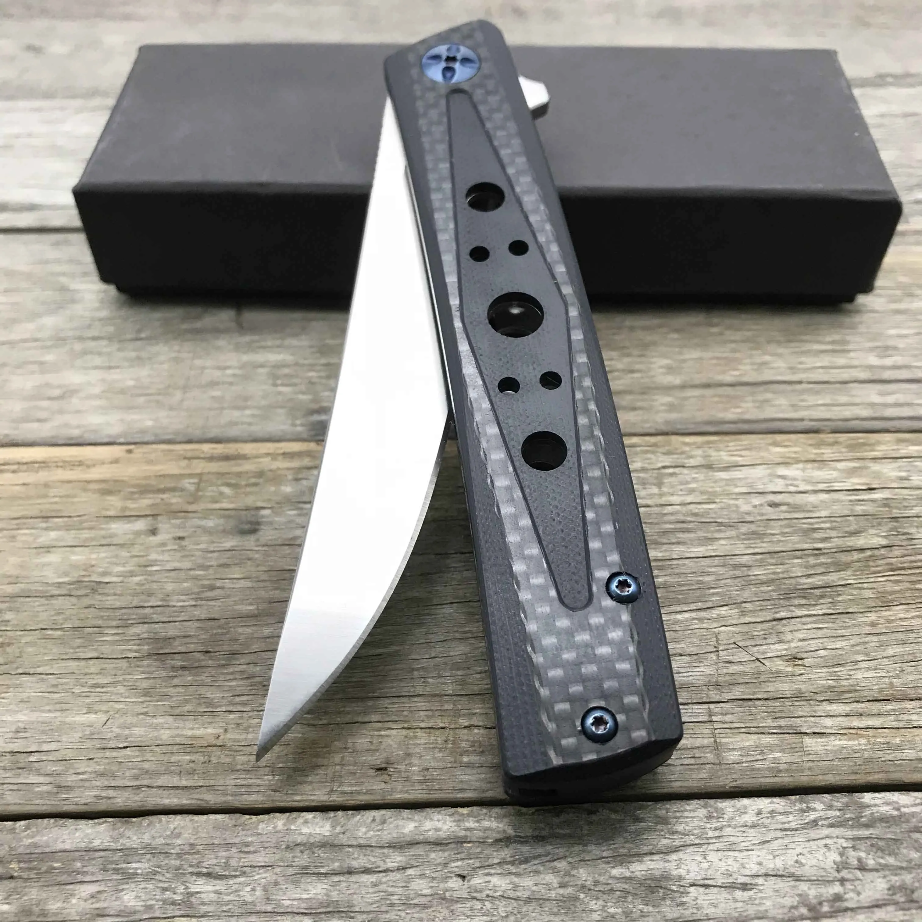 LDT D25 Folding Knife D2 Blade Carbon Fiber G10 Handle Ceramic Ball Bearing knife Hunting Survival Tactical Camping Knives Tool |