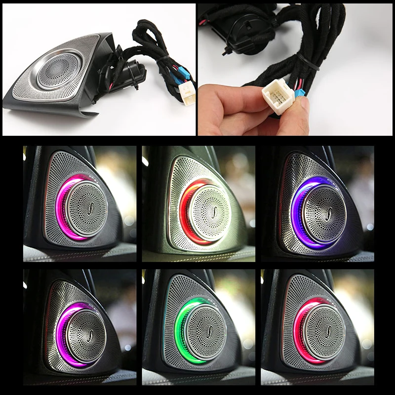 64 Цвета вращающийся твитер светодиодный свет для W213 окружающий светильник s Mercedes