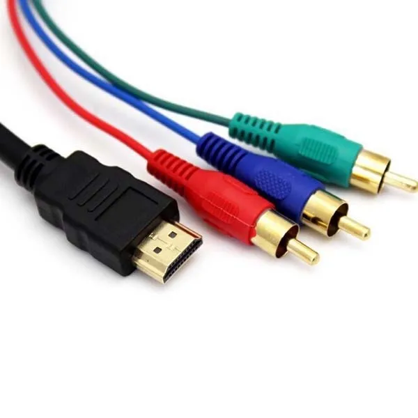 HDMI-совместимый штекер для 3 RCA Видео Аудио AV адаптер кабель 3RCA стерео