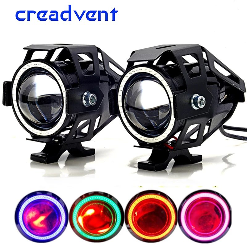 Светодиодные фары для мотоцикла 2 шт. 3000lm дневные ходовые огни ДХО