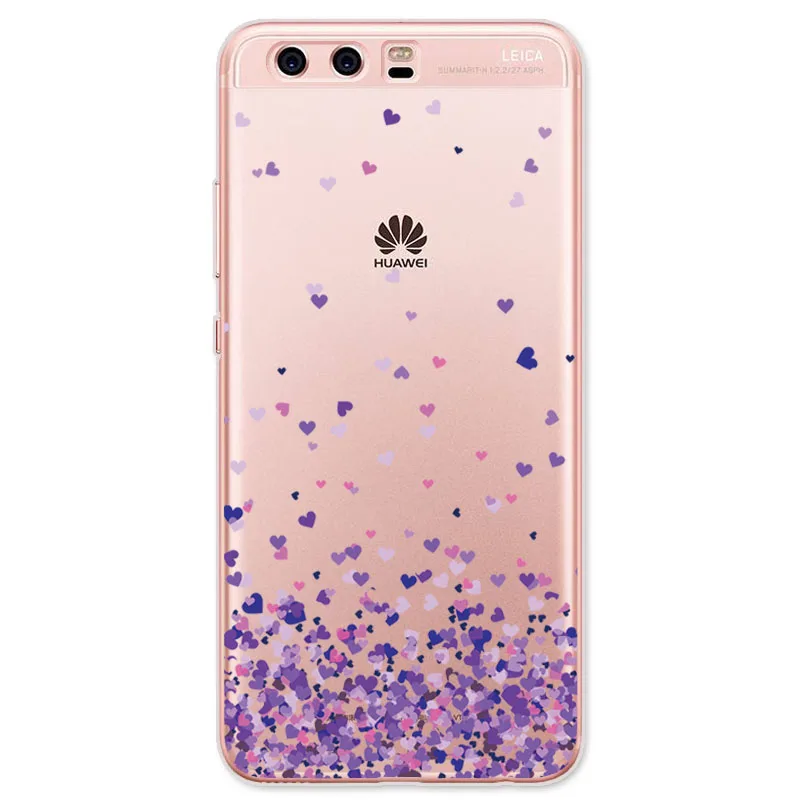Soft TPU Case For Huawei P20 P10 P9 P8 Lite 2017 Transparent Slim Pattern Cover Honor 7X 6X 7 8 9 10 Cases |