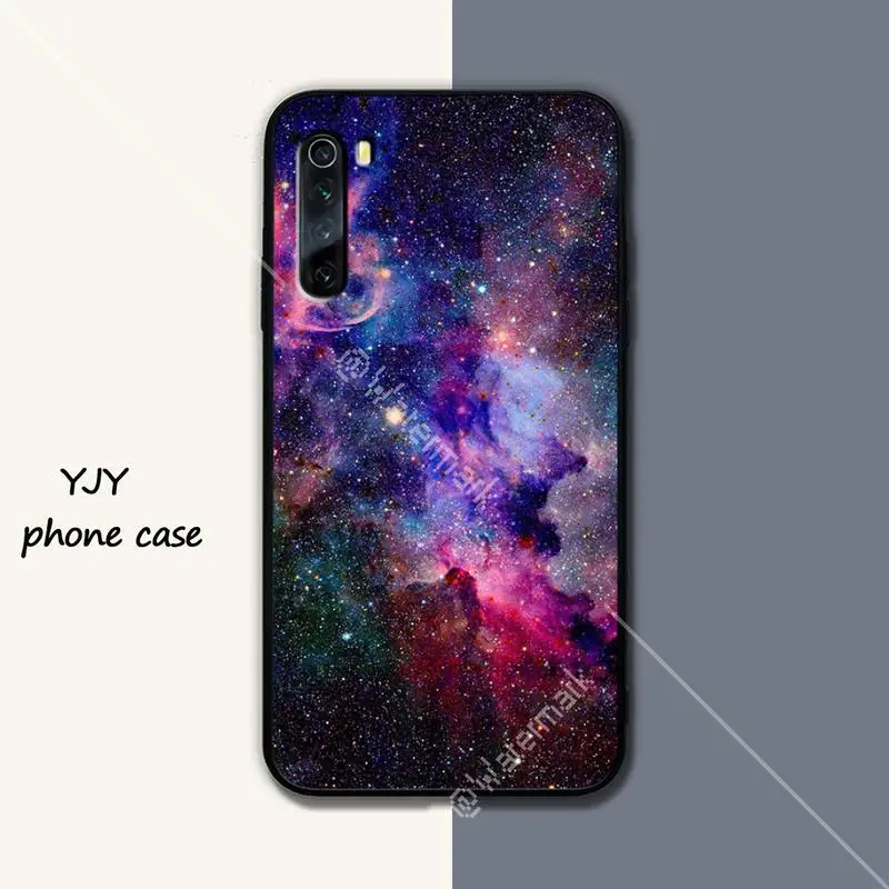 Yinuoda Galaxy Space черный мягкий чехол для телефона xiaomi redmi 4X 5 plus 6 6A 7 7A 8 8A 9 note 4 T pro max funda |