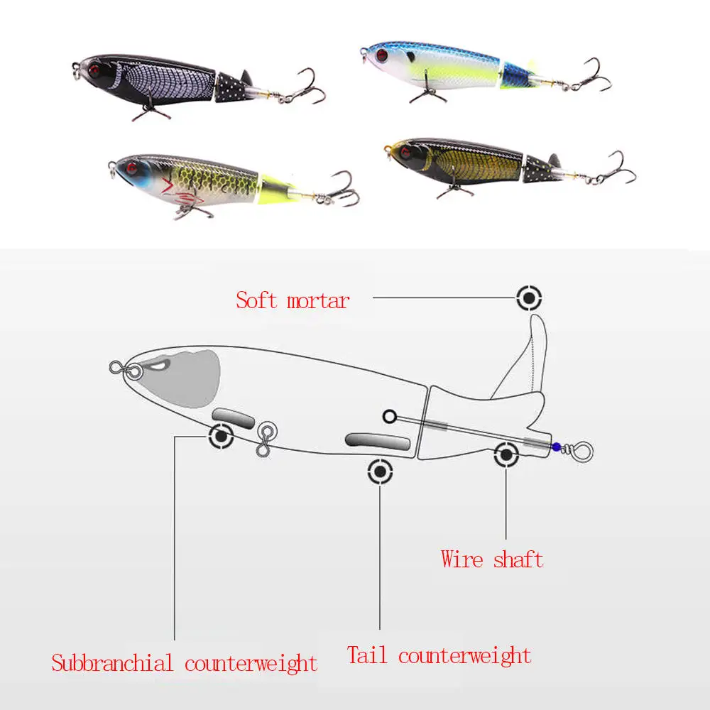 Высокое качество 105 мм/17 г водный Поппер жесткая приманка для рыбалки воблеры