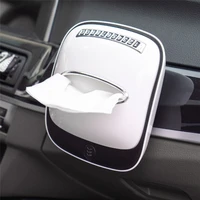 2021 multi functional car tissue napkin holder creative solid tissue organizer storage box anti slip auto interior accessories