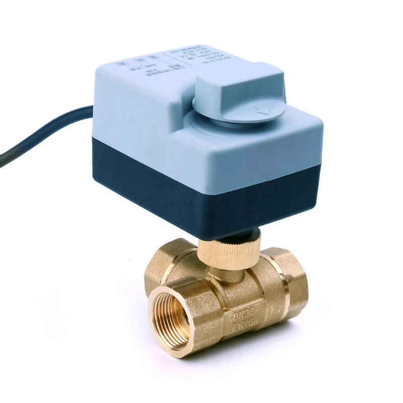 Трехпроводный Электрический моторизованный шаровой клапан AC220V два управления