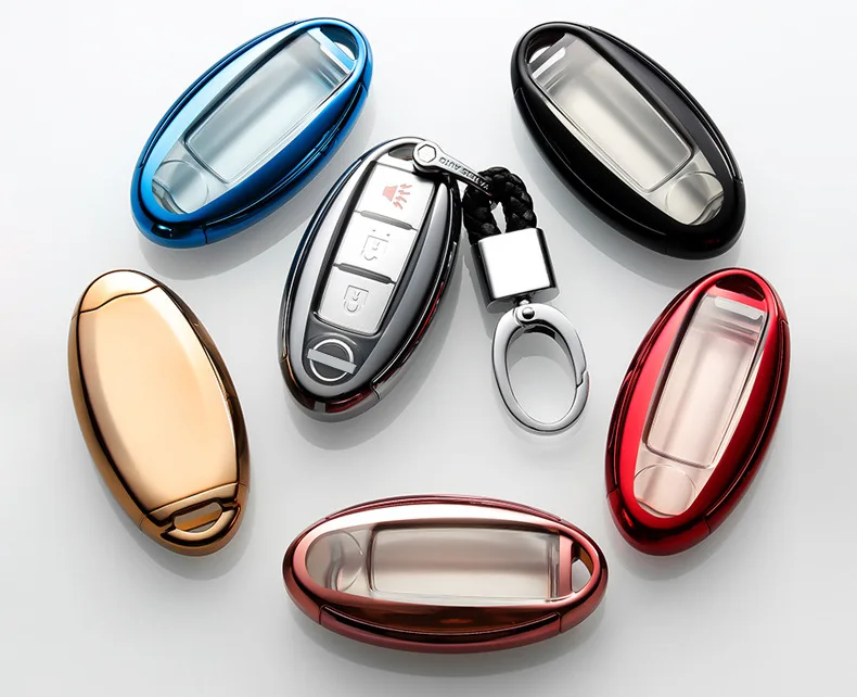 TPU + PC чехол ключа дистанционного управления автомобилем Брелок для Nissan Qashqai J10 J11 X