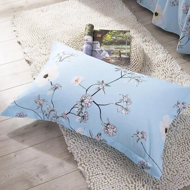 

45 1 Piece Simple Style Pillow Case Cover Plain Dyed Knitted Pillowcase Polyester Pillow Cases For Kids Adults 48cm*74cm