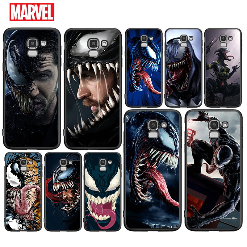 

Marvel violence venom for Samsung J2 J3 J4 J5 J6 J7 J730 J8 2015 2016 2017 2018 EU Duo Core Plus Prime TPU Black Phone Case