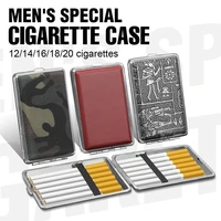 tobacco storage best selling leather metal cigarette box hold 1214161820pcs pouch case double sided holder container