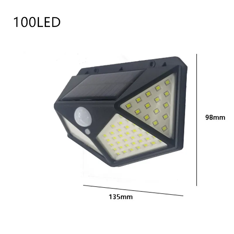 Солнечная лампа 100 светодиодный PIR датчик движения на открытом воздухе IP65