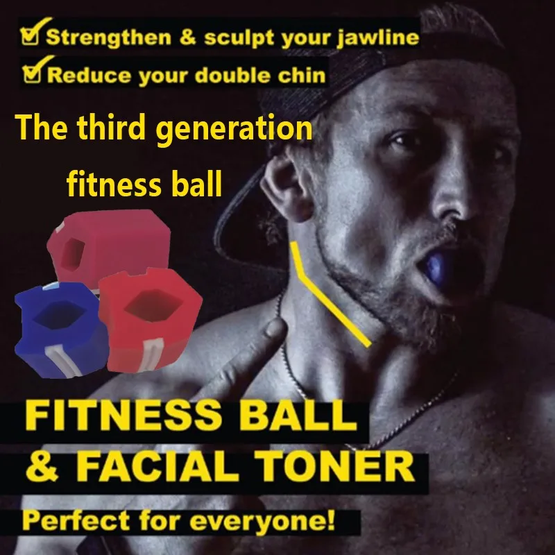 

Face Lift Ball men facial pop n go mouth jawline Jawrsize Jaw Muscle Exerciser chew ball chew bite breaker train Face Masseter