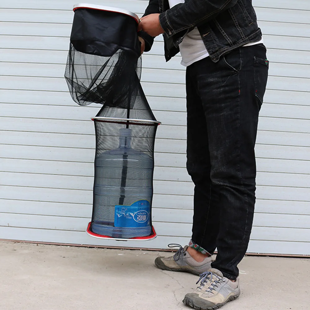 Клетка для рыбы приклеенная квадратная сетчатая клетка уличная портативная