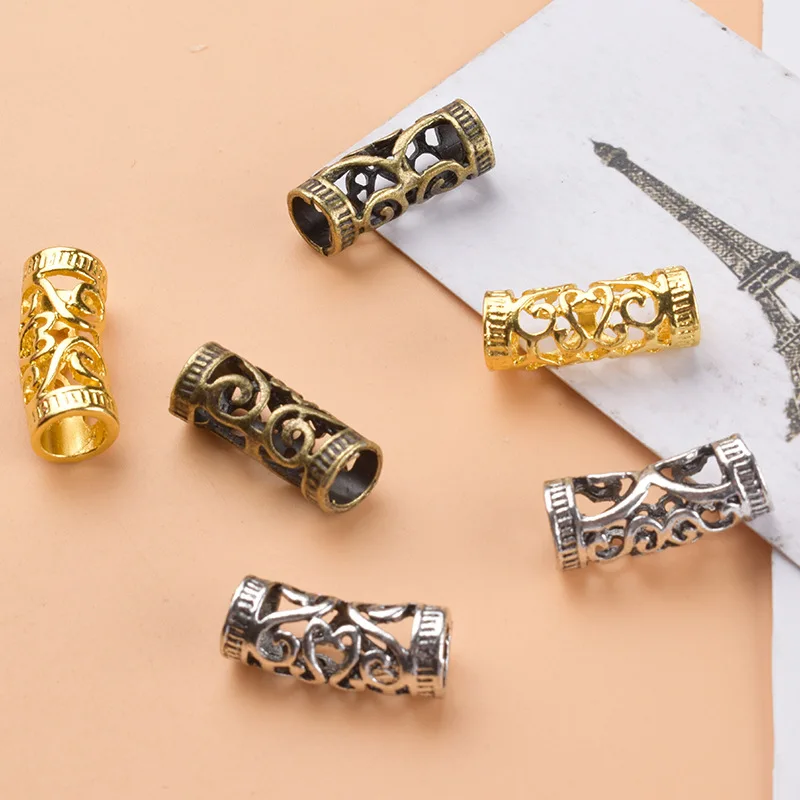 

5pcs Viking Spiral Charms Beads for Hair Braids for Beard Hair Beads Jewelry Vintage Women Girl Hairpin Hair Clips Accessories