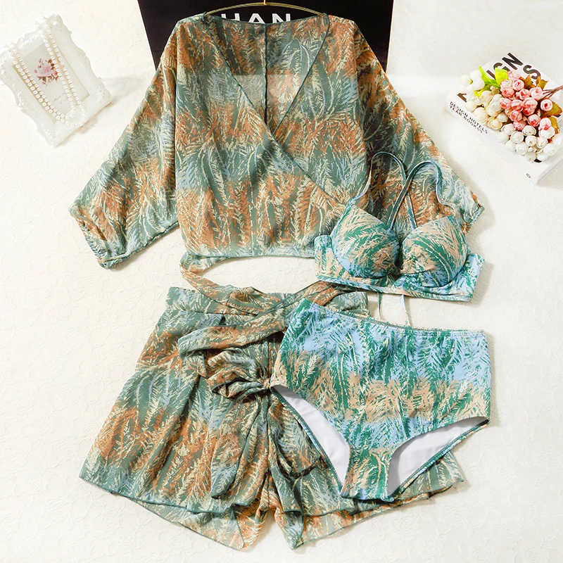 Женский костюм из трех предметов STAERK Тонкая блузка с длинными рукавами и тонким