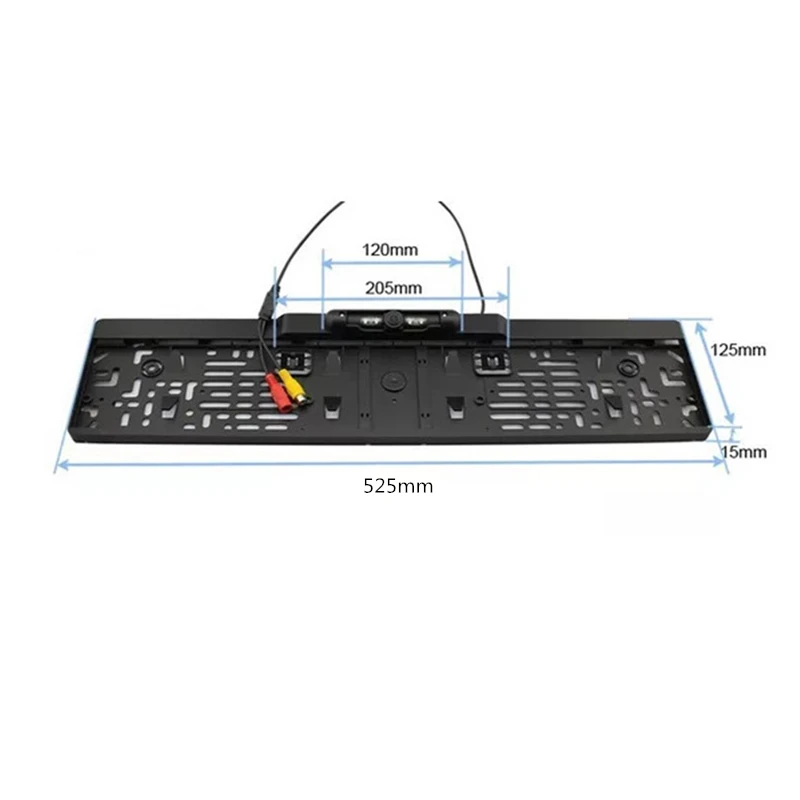 

Auto Parktronic EU Car License Plate Frame Rear View Camera HD Night Vision Rear View Camera Reverse Rear Camera With 4 IR Light