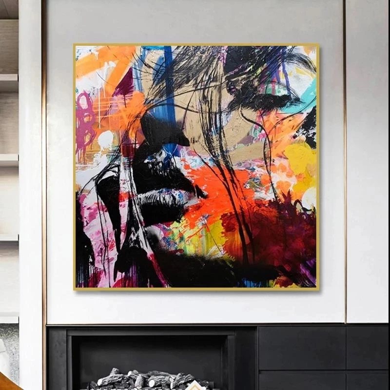 Картина на холсте Nielly Francoise портрет абстрактная картина лица плакаты и принты