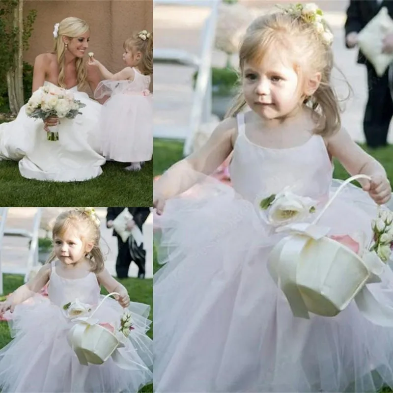 Платье с цветочным узором ручной работы для Девочек Пышные фатиновые платья