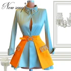 Женское вечернее платье с длинным рукавом, в арабском стиле, для выпускного вечера, 2021