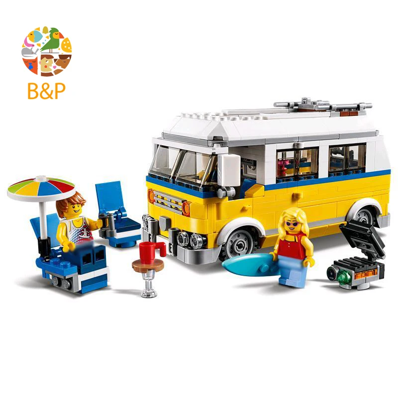 31079 391 шт. 3-в-1 солнце Surfer Ван модель Развивающая игрушка сделай сам для детей 11047