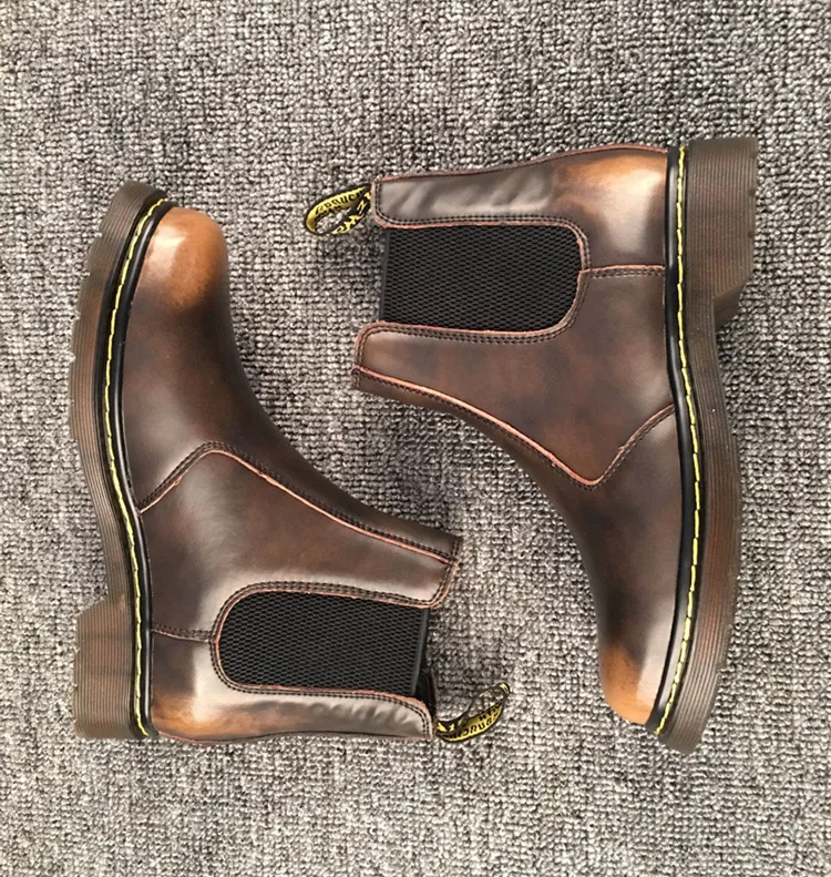 

High-top Martin boots men's British leather plus size Chelsea boots British boots
