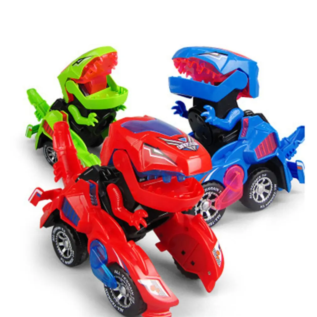 

Transforming Dinosaur Car Deformation Car Toys Inertial Sliding Dino Car Automatic Transform Toy Boys Gifts Kid Toy