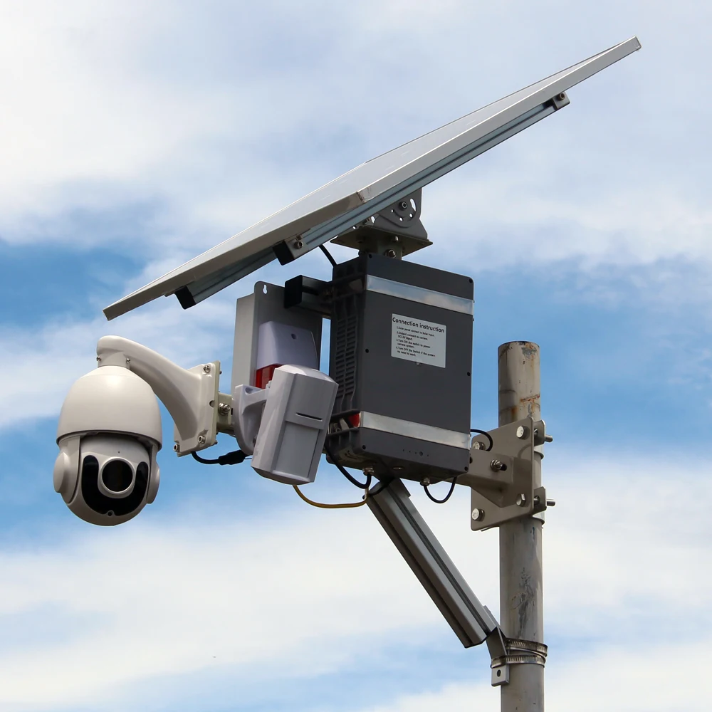 Профессиональная камера видеонаблюдения на солнечной батарее 4 МП Ip Ptz с Pir