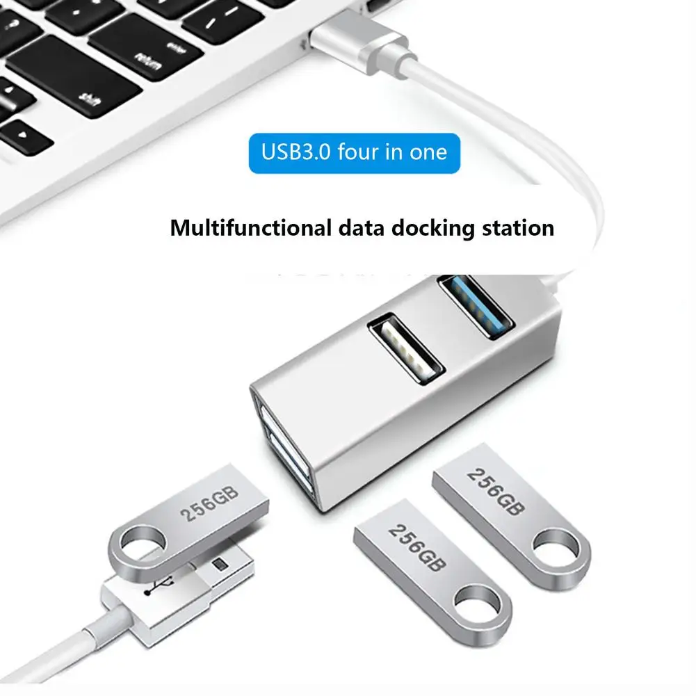 

USB 3.0 HUB 4 Port For PC Laptop Computer Accessories Aluminum Alloy USB Splitter USB3.0 Adapter