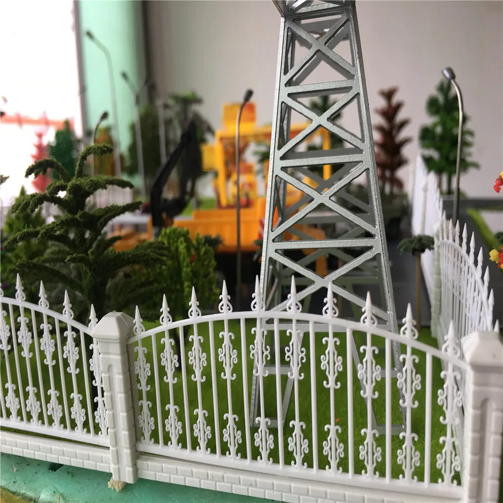 Топ новый 1:100 модель железнодорожной железной дороги строительство стены забора