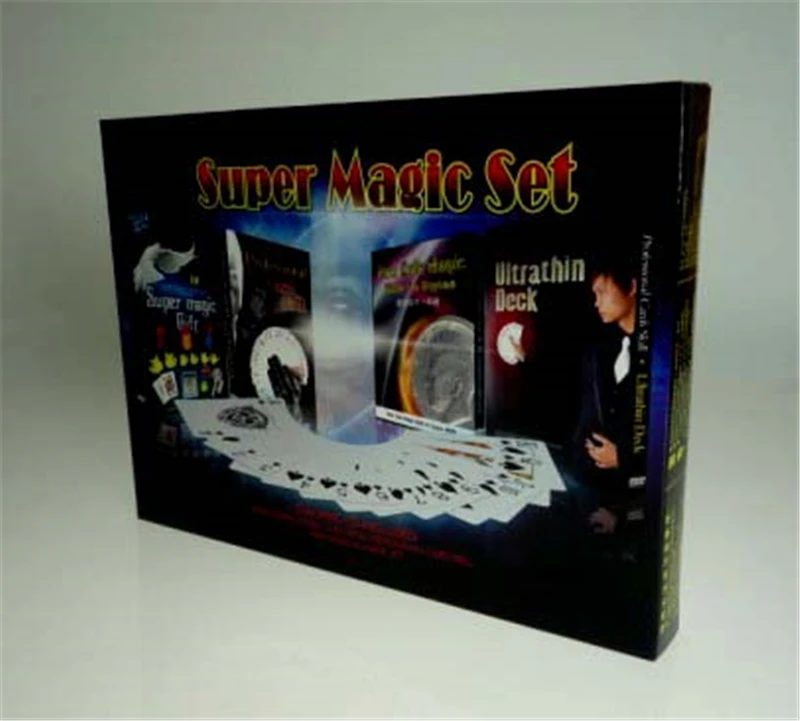 

Coin Magic and Manipulation Cards Set Magic Tricks Super Magie Set Gift For Kids Children Puzzle Toy Close Up Street Magia