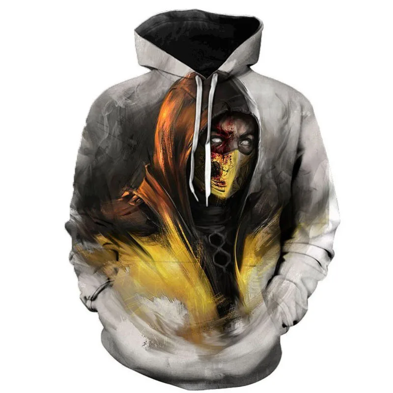 

2021 Game Mortal Kombat 11 3D Printed Hoodies Men / Women Personality Sweatshirts Cosplay Streetwear Teens Casual Fashion Tops