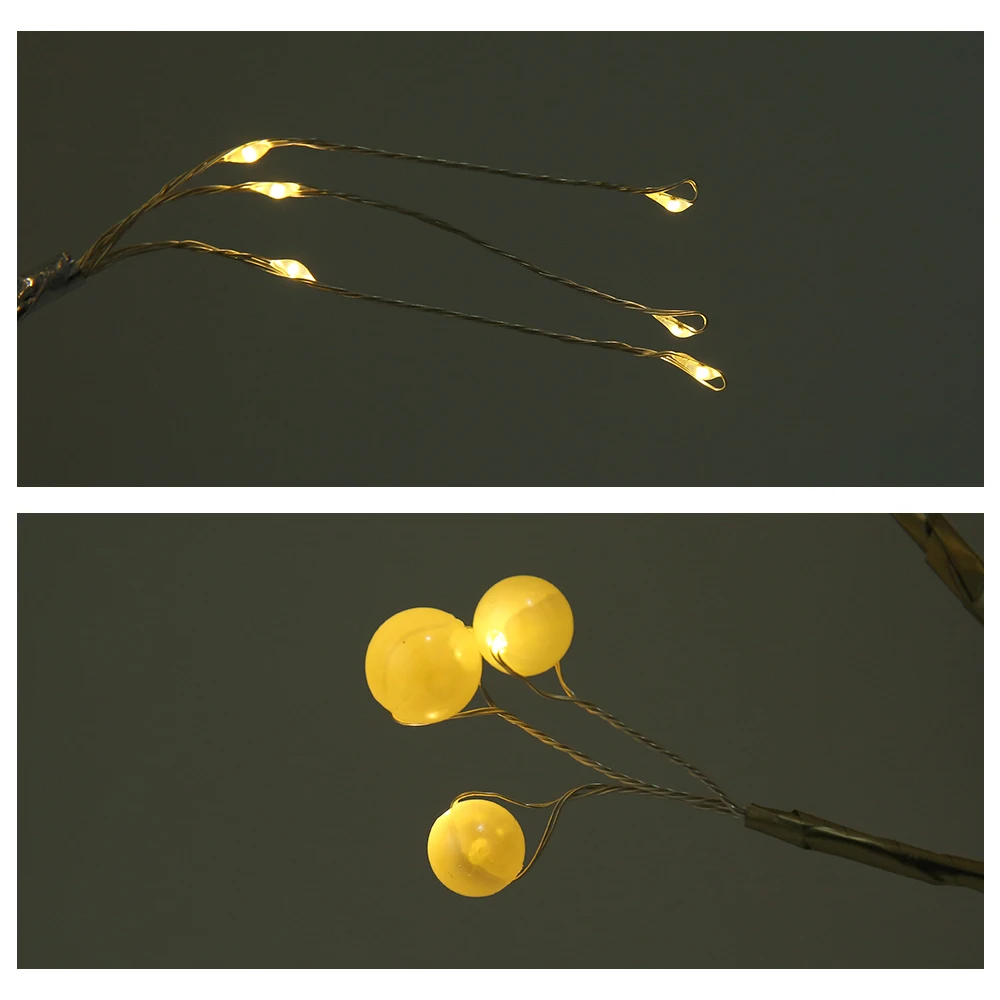 Светодиодная настольная лампа ночсветильник с USB светильник для огненной елки