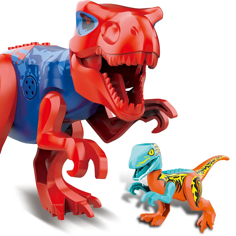Конструктор динозавр World 2 фигурки-динозавры тираннозавр рекс индоминус сборные