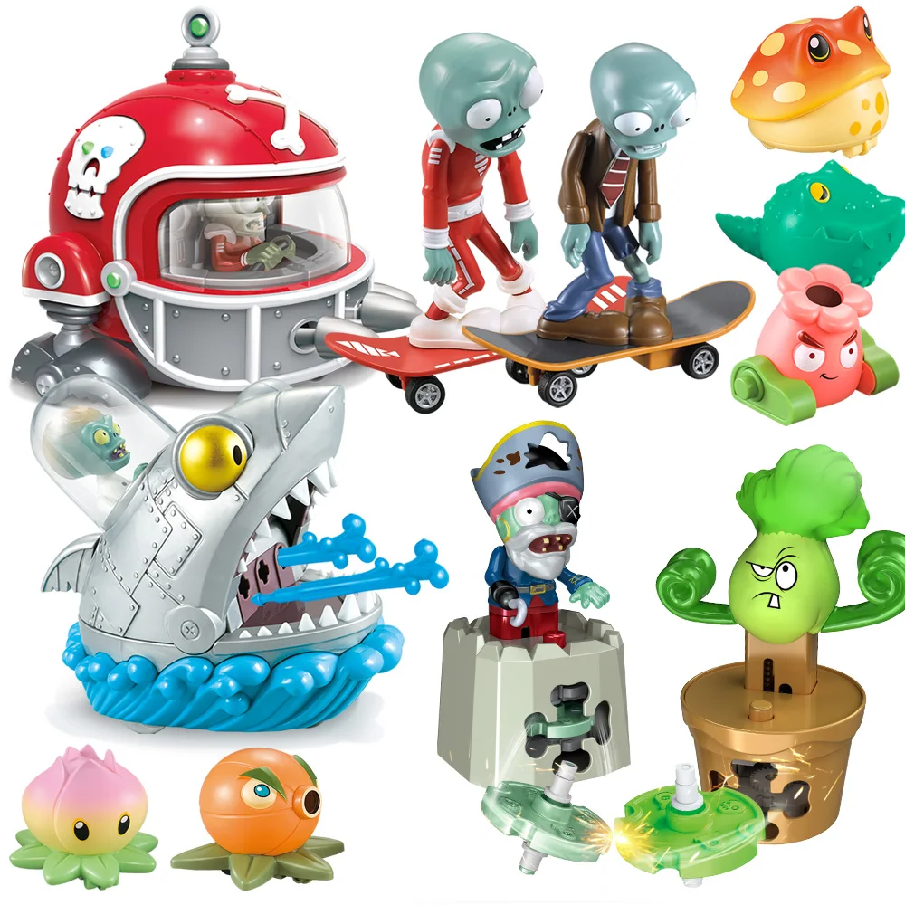Фигурки героев игры с большим растением игрушки Зомби полный комплект Аниме