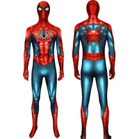 adult superhero ps4 armour mk iv spider peter jumpsuit cosplay costume halloween masquerade party bodysuit