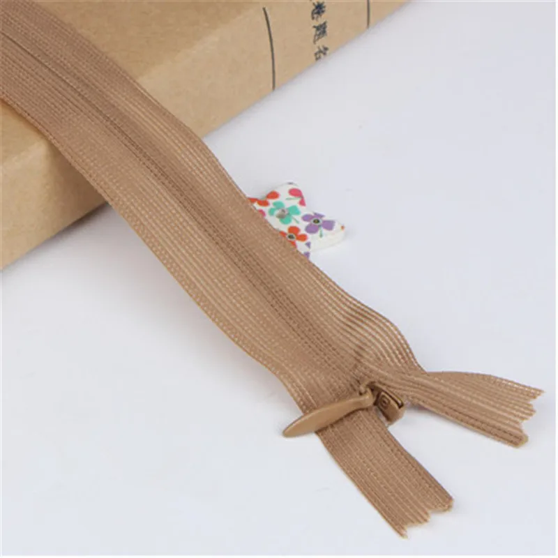 25 см нейлоновая катушка невидимая молния для портного шитья Брюки молнии DIY