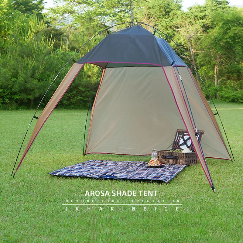 Портативная пончо-палатка, тент с защитой от зонтика, ультралегкий тент для отдыха на открытом воздухе, на ветровых стенах, для кемпинга, пик... от AliExpress RU&CIS NEW
