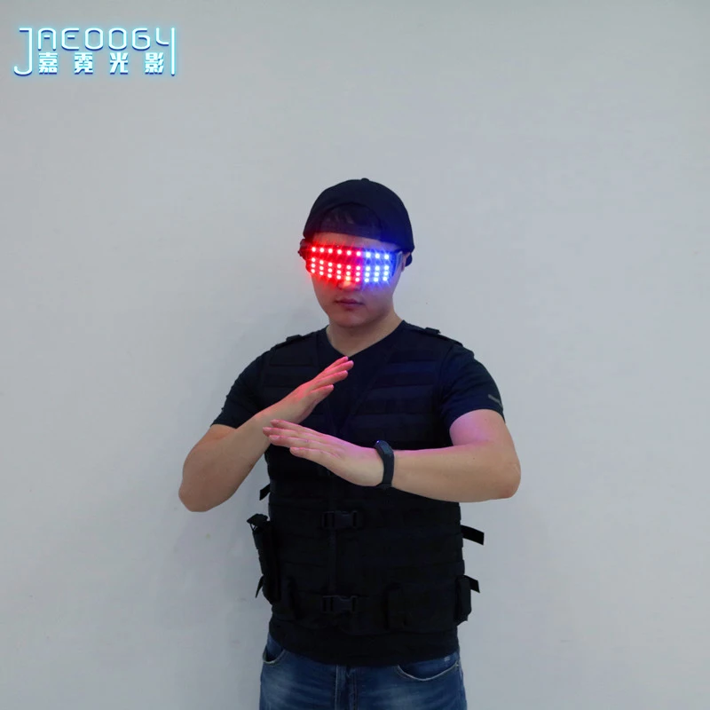 Цвет светодиодный Очки Светильник Оттенки мигающий восторженные DJ вечерние очки