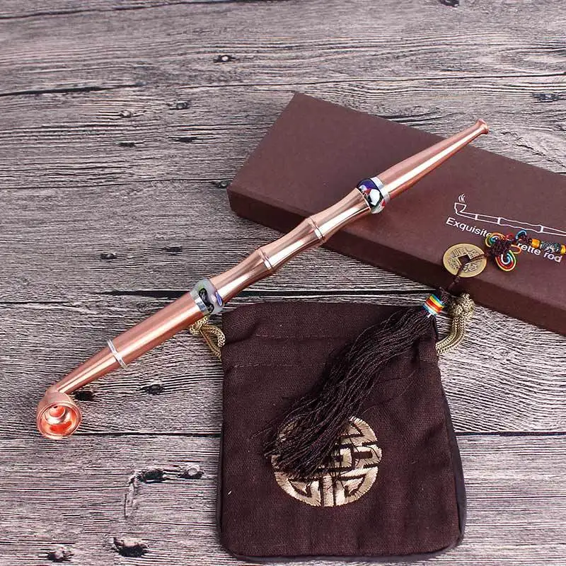 Китайские курительные трубки с длинным стержнем для табака металлический