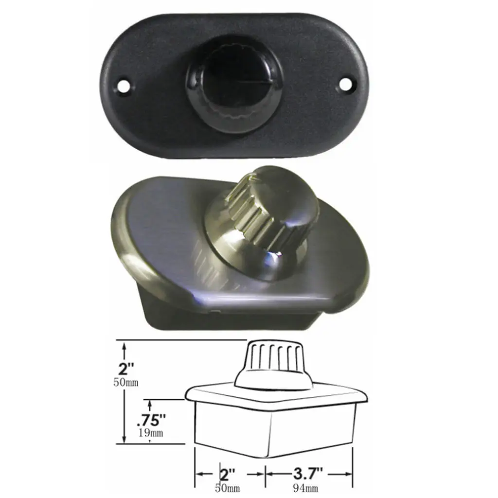 

10-14VDC 100W 8.3A LED Dimmer Knob Controller with Stainless Steel Cover