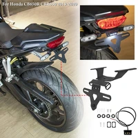 motorcycle license plate holder tail light bracket tidy fender eliminator for 2019 2021 honda cb650r cbr650 cbr 650r accessories