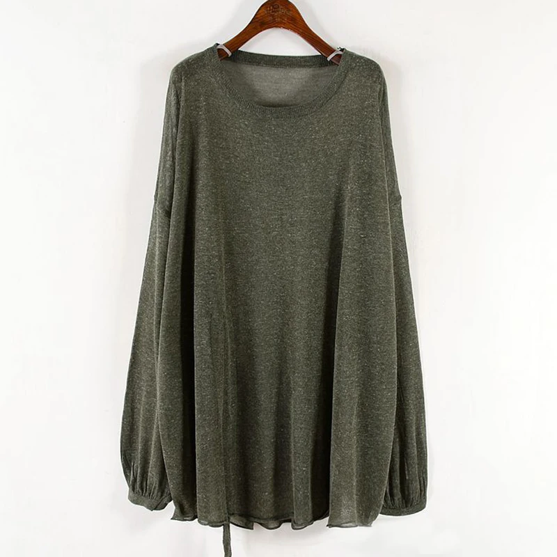 CHICEVER/Осенняя Винтажная Футболка для женщин с круглым вырезом и длинными рукавами